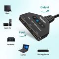 Techole HDMI Switch 4K, HDMI Switch 3 In 1 Out with HDMI Cable，3-Port HDMI Splitter Manual HDMI Switcher, Support 4K 3D 1080P, Plug and Play for Xbox, PS4, PS3, Blu-Ray Player, DVD, HDTV. 