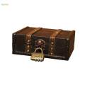 Retro Style Treasure Box Wooden Jewelry Storage Box Jewelry Box for Earrings Brooches. 