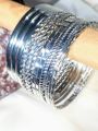 Gold & Silver Color Trendy Bangles Set | Fancy Pakistani Wedding, Mehndi & Party Wear Jewelry. 