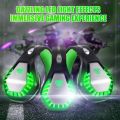 GH-1 Gaming Headset for PS5, PS4, Xbox One, Xbox One S, PC, Nintendo Switch, Mac, Laptop, 3.5mm Wired Pro Stereo Over Ear Gaming Headphones with Noise Cancelling Mic, LED Light, Green. 
