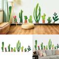 Cactus DIY Background Wall Sticker Living Room Bedroom Cupboard Glass Home Decor. 