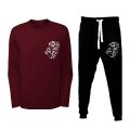 New Arrival Lion Face Printed Full Sleeves T shirt With Trouser Gym & Sports Wear Tracksuit For Men. 