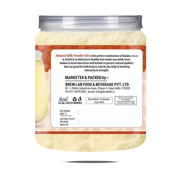 Brew%20Lab%20Almond%20Milk%20Powder%20Mix%20%7C%20Nutritious%20&%20Delicious%20Drink%20Mix%20Real%20Bits%20Of%20Badam%20&%20Elaichi%20%7C%20(250%20g)%20-%20Image%204