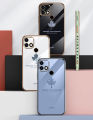 For Infinix Hot 10i Back Cover Luxury 6D Plating Maple Leaf Side Pattern Soft Silicone Square Mobile Phone Case. 