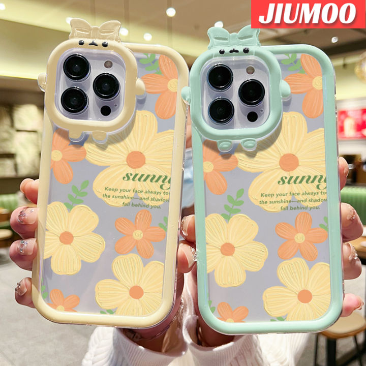 JIUMOO%20For%20OPPO%20A17%20A17K%20Case%20Fashion%20Sunny%20Flower%20Little%20Monster%20Camera%20Lens%20Soft%20Clear%20Phone%20Cases%20Creative%20Shockproof%20Transparent%20Shell%20Silicone%20Protective%20Cover%20-%20Image%202