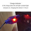 3.6-9.6V 250mA NiMh/NiCd  USB Charger Cable SM 2P Forward Plug. 