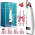 Mosen Blackhead Remover Vacuum Professional Pore Vacuum Cleaner Acne Comedone Extractor USB Rechargeable LED display 4 modes 5 replaceable probes (Extra Blackhead Remover Kit included). 