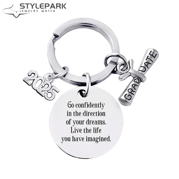 Inspirational Graduation Gift Cl of 2025 Graduation Keychain ...