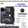 APPLE iPhone 14 Pro Max Back Protector Sheet Wrap FULL COVER. 