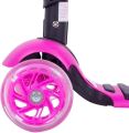Kick Scooter for Kids with Folding Seat, Mini Kick Scooter Aluminum Folding Scooters with LED Light Up Wheels, Adjustable Height for Kids. 