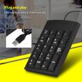 Portable Mini USB Numeric Keypad Number Keyboard for Laptop. 