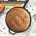 Fast Forward Kitchen Cast Iron Skillet – Pre-Seasoned Chef’s Pan, Fry Pan in 6.5/8/10.25/12 Inches – Safe for Indoor & Outdoor Cooking (Black). 