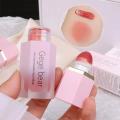 BataBata 6 Color Sponge Head Liquid Cheek Blush Stick Waterproof Multi-purpose Silky Eyes Lips Blusher Gel Cream Facial Makeup Pigment. 
