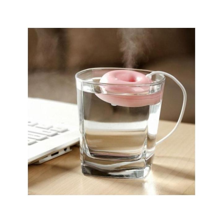 HUMIDIFIER OR MIST MAKER AIR DIFFUSER DONUTS SHAPE MINI USB 5V PORTABLE CREATIVE AIR PURIFIER DESKTOP