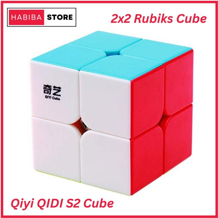 Original Rubiks Cube Qiyi QIDI 2x2 Stickerless Best Quality Fast Speedy Magic Rubik Speed Cube Educational Puzzle Toys