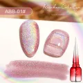 15ml Rainbow Cat Eye Magnetic Gel UV LED Glitter Nail Polish Colorful Reflective Sparkling Gel Polish Manicure Art Gel Varnish. 