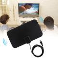 TV Antenna HDTV Flat HD Digital Indoor 50-Mile Range TVFox VHF UHF DVB. 