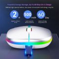 Gold Wireless Bluetooth Mouse USB Rechargeable RGB Mute Mouse For Computer Laptop PC Macbook Gaming Mice Gamer 2.4Ghz 1600DPI. 