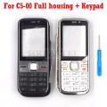 For Nokia C5 C5-00 Brandnew High Quality Full Complete Mobile Phone Housing Cover Case+English/Russian/Arabic Keypad+Tools. 