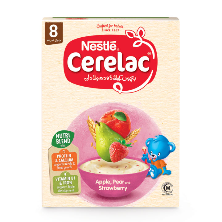 Baby Food - NESTLE CERELAC (Apple, Pear & Strawberry) 175g
