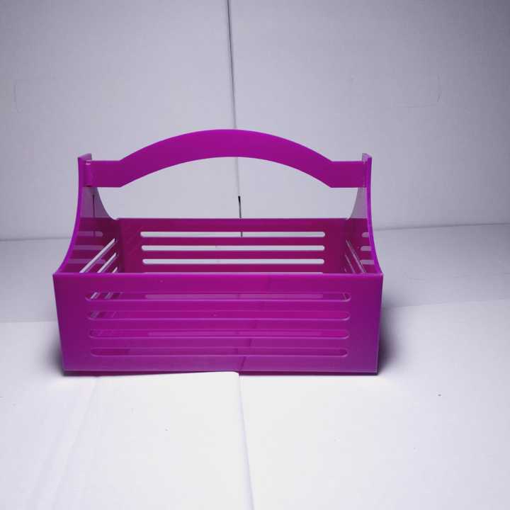 customize hand made Mini Gift Basket Acrylic Plastic For Kids Gifts