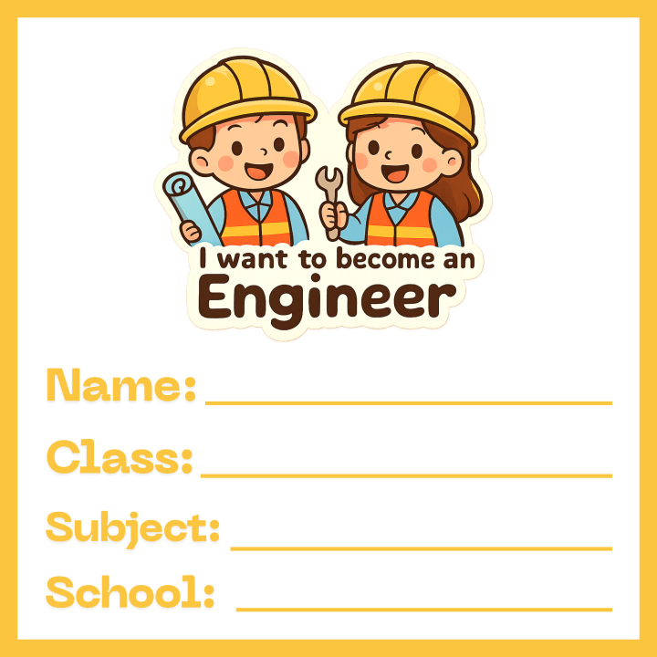 I want to become engineer School book labels student name labels ...