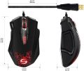 UtechSmart Gaming Mouse, UtechSmart Uranus 16400 DPI Metal Base MMO/FPS High Precision Laser Gaming Mouse- Lithoclase. 