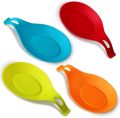 Silicone Spoon Rest Heat Resistant Utensil Holder Cooking Tool Rest Pad Grade Silica Gel Spoon. 