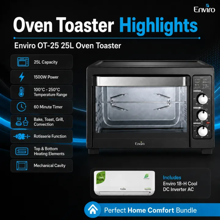 Enviro%2018-H%20Cool%201.5%20Ton%20DC%20Inverter%20AC%20Hot%20&%20Cold%20+%20Enviro%20OT-25%2025L%20Oven%20Toaster%20Bundle%20%7C%2018000%20BTU%20T3%20Compressor,%2070%25%20Energy%20Saving,%20R32%20Refrigerant,%20Rotisserie%20Oven%20-%20Image%203