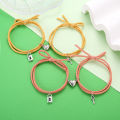 Friendship Bracelet All-match Mountain Sea Key Lock Design Unisex Attraction Matching Bracelet. 