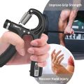 Digital Gripper, Hand Grip Strengthener with Adjustable Resistance, Wrist Strengthener, Forearm Gripper, Hand Workout Squeezer, Grip strength Trainer, Hand Grip Exerciser for Men and Women. 