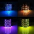 WS2812B LED RGB Flexible Pixel Panel 16X16 Individually Addressable Panel Light LED Module Matrix Screen. 