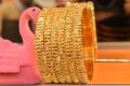 Desi Gold Plated Bangles. 