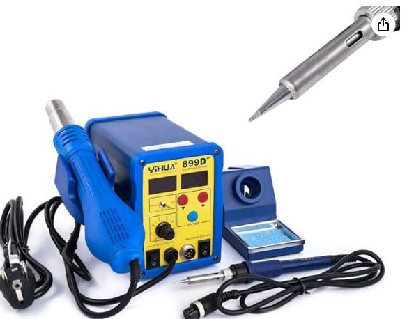 YIHUA-899D Hot Air Rework Station with Soldering Iron
