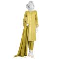 Junaid Jamshed Green Lawn 3 Piece Unstitched Suit for Women JLAWN-S-23-040 Aqua. 