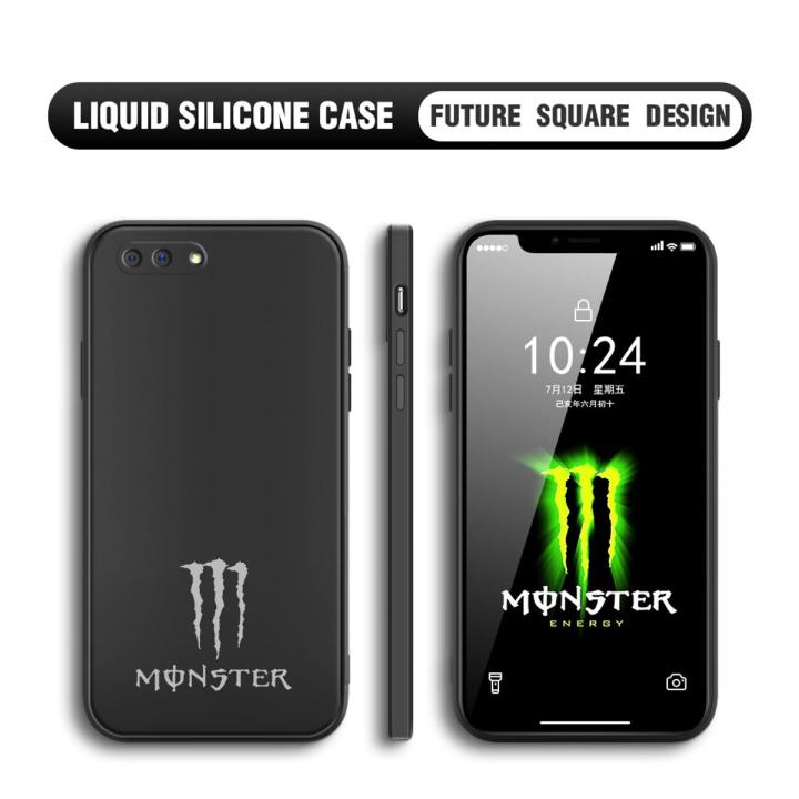 Jizetin for OPPO A3S / A12E / Realme C1 Back Cover Devil's Claw Multicolor Liquid Silicone Phone Case Soft Square Lens Protection Phone Cases