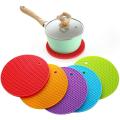 Silicone heat pad 2 Pcs Set Table Silicone Pad Silicone Non-slip Heat Resistant Heat Proof Mat coaster Pot Holder Spoon Rest Heat Resistant Non-slip Durable Flexible. 