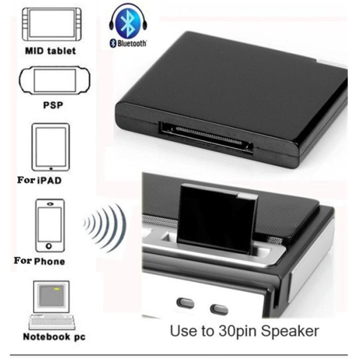 30-pin Bluetooth Adapter 4.1 A2DP Music Audio Receiver For Bos-e Sound i dock And 30Pin for Dock Speakers