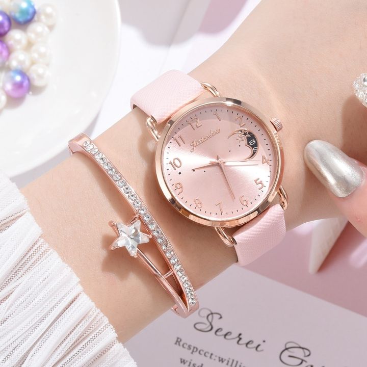 Women%20Watch%20Moon%20Numbers%20Dial%20Bracelet%20Watches%20Set%20Ladies%20Leather%20Band%20Quartz%20Wristwatch%20Women%20Female%20Clock%20Relogio%20Mujer%20Hot%20-%20Image%204