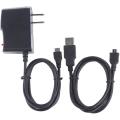 AC Power Charger Adapter + USB Cord for Panasonic Lumix DMC-ZS60 DMC-TZ80 Camera, with LED Indicator. 