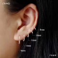 925 Sterling Silver Small Hoop Earrings For Women Ear Bone Hoop Simple Mini Small Round Circle Earrings Silver Earrings Hoop. 