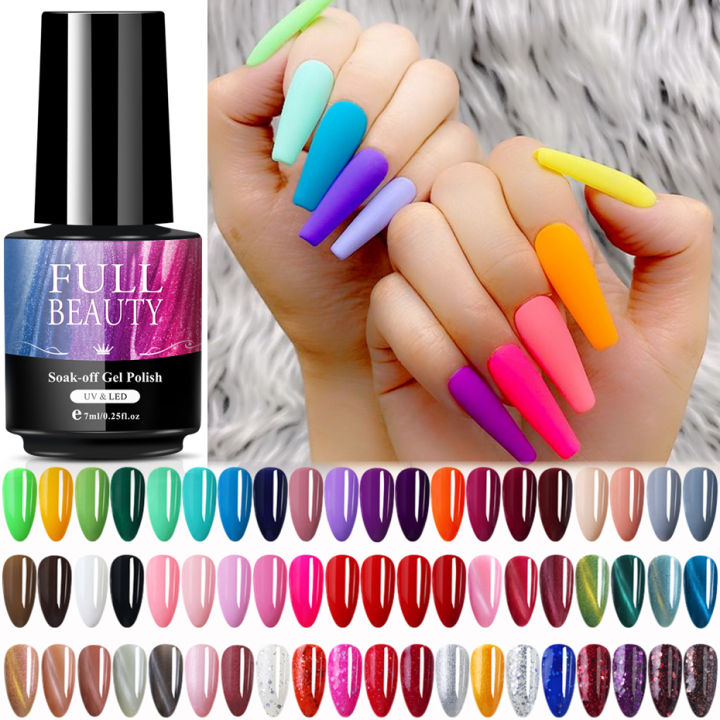 【2024】 7ML Nail Polish Gel Cat Eye Acryl Gel Semi-Permanent Nail Base Coat Pastel Varnish Shinny Gellac Lacquer Manicure Decor SA1571