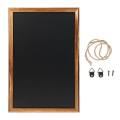 Rectangle Hanging Wooden Message Blackboard Chalkboard Wordpad Sign Kids Black Board. 
