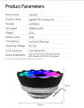 TISHRIC CPU Cooler Cooling Fan 120mm RGB 3Pin PWM Intel LGA 1700 1200 1150 1151 X79 E5 AMD AM3 AM4 X99 Processor Cooler PC Fan. 