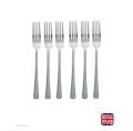 Pack Of 6 Dinner Steel Fork. 