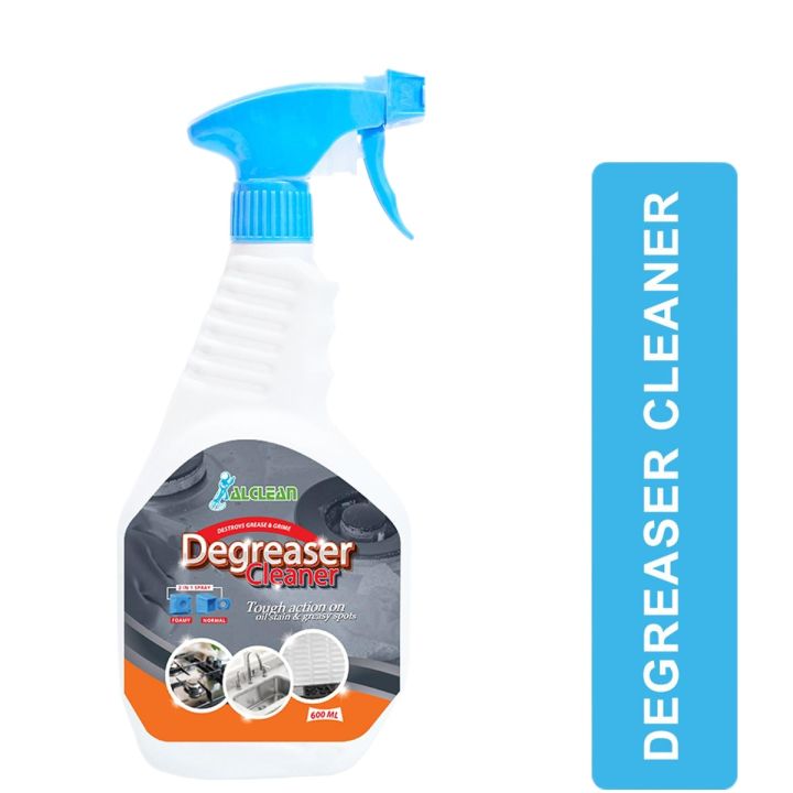 AlClean Degreaser Cleaner Spray Destroys Grease Tough Action on Oil Stain & Greasy Spots 600ml