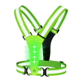 LED Reflective Vest Running Gear, High Visibility Running Vest USB Rechargeable Running Lights for Runners with Armbands Easy Install. 