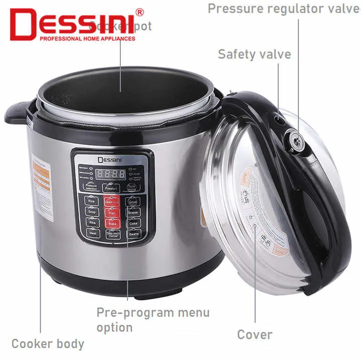DESSINI%20Home%20Kitchen%206%20L%20Multifunctional%20Nonstick%20Inner%20Pot%20Electric%20Pressure%20Rice%20Cooker%20-%20Image%202