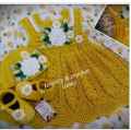 Pure Woolen Cute Baby Girls Dress. 