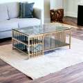 Center Table Double Shelf and half shelf Large Size 2-4 Best for Home and Office coffe. 